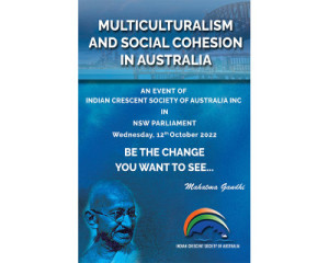 ICSOA arranged the Community Social Cohesion event "Be the Change you Want to see" NSW Parliament