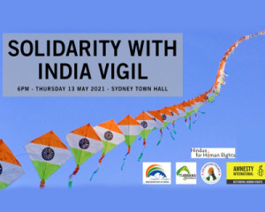 ICSOA attending Solidarity with India Covid Vigil