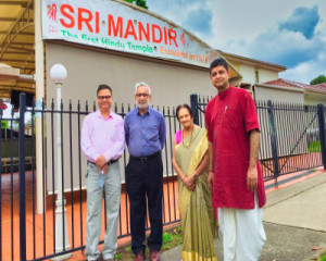 Visit of ICSOA to Sri Mandir Auburn