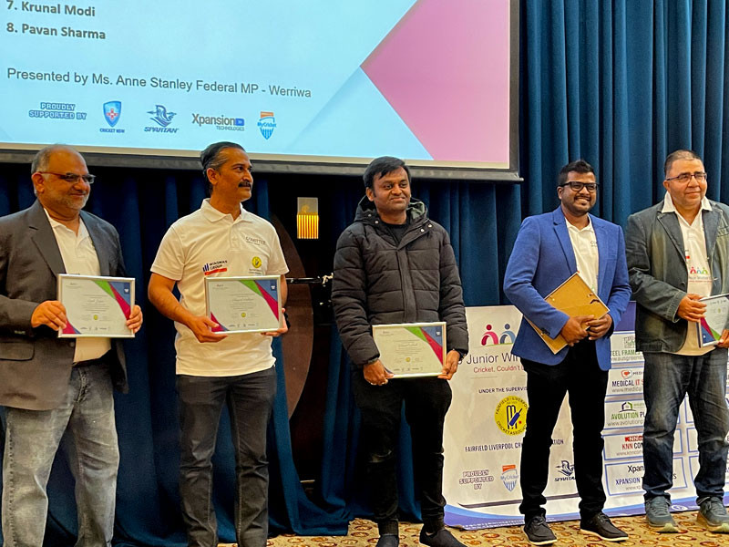 ICSOA's coordinator arranged the T20 Junior Winter Cricket Award-ICSOA kids participated