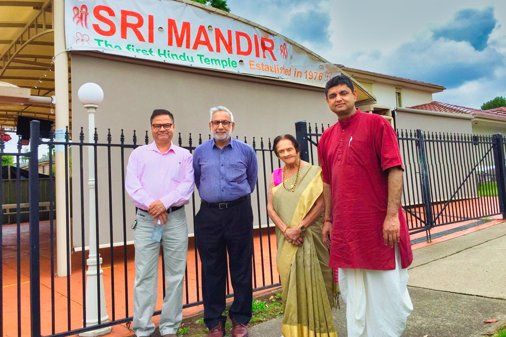 Visit of ICSOA to Sri Mandir Auburn